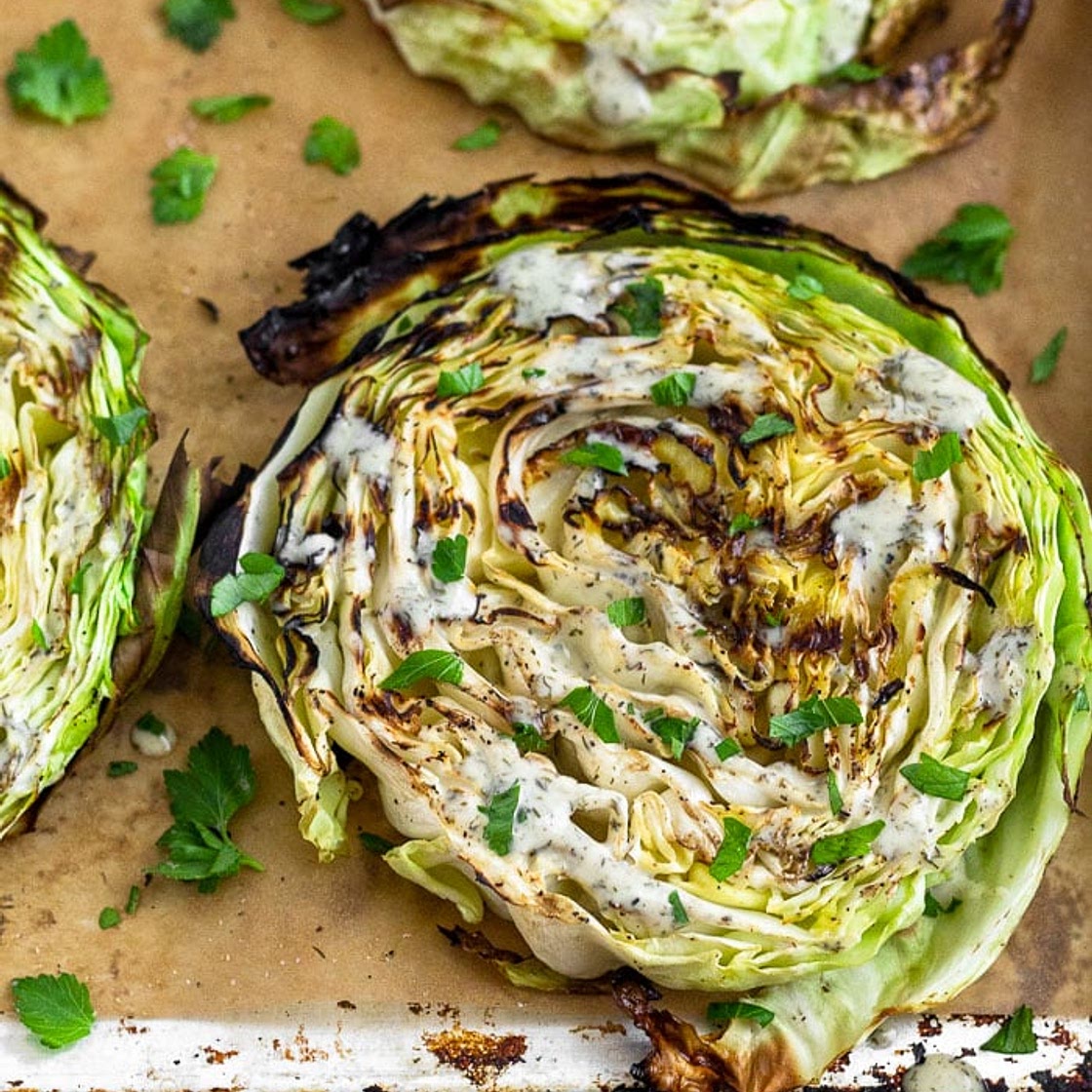Grilled Cabbage Steaks