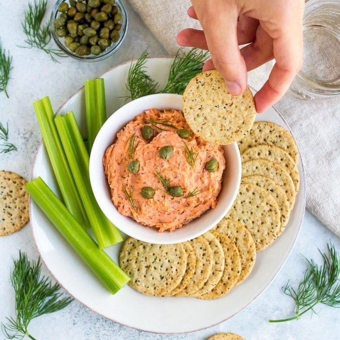4-Ingredient Smoked Salmon Dip