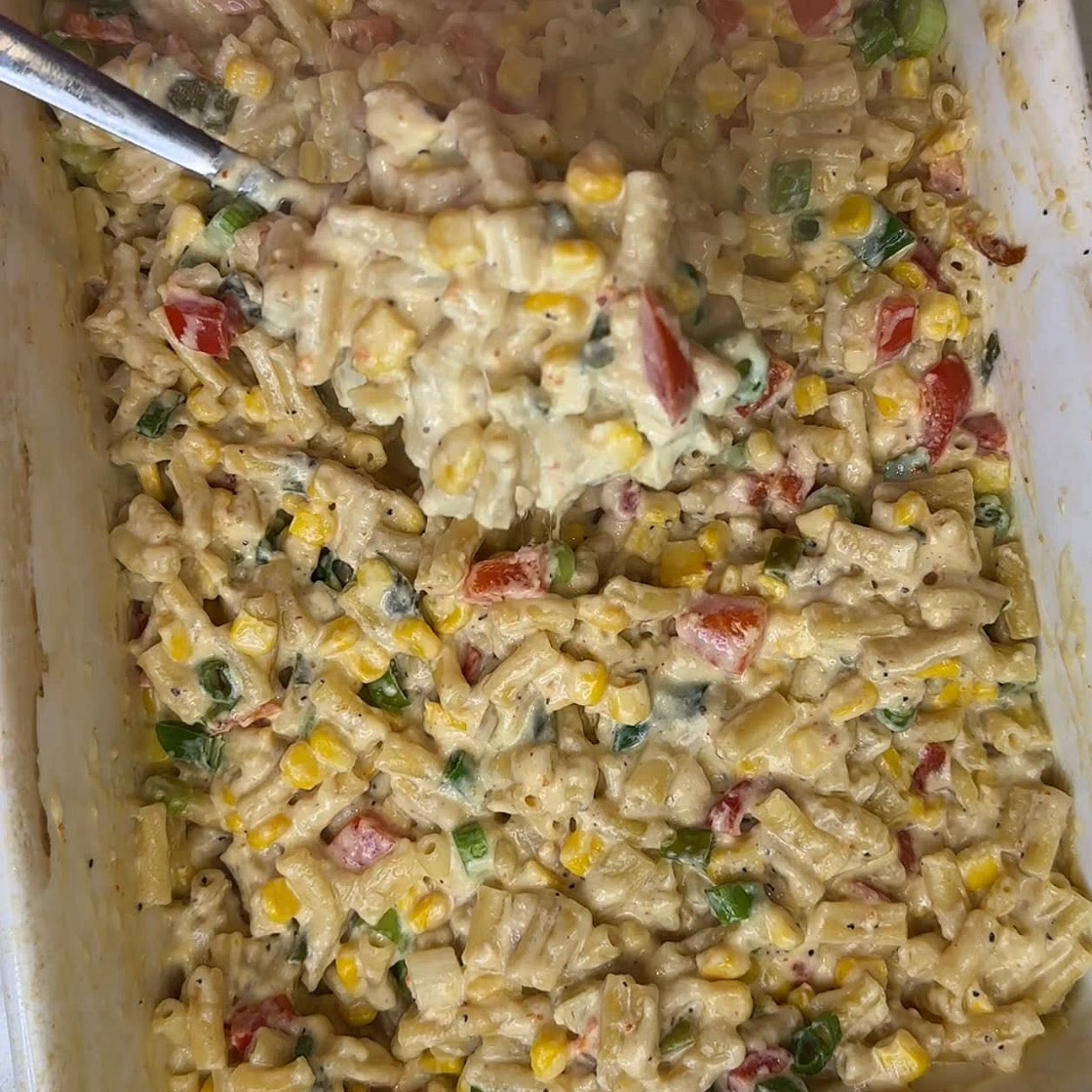 Korean Corn Mac and Cheese 