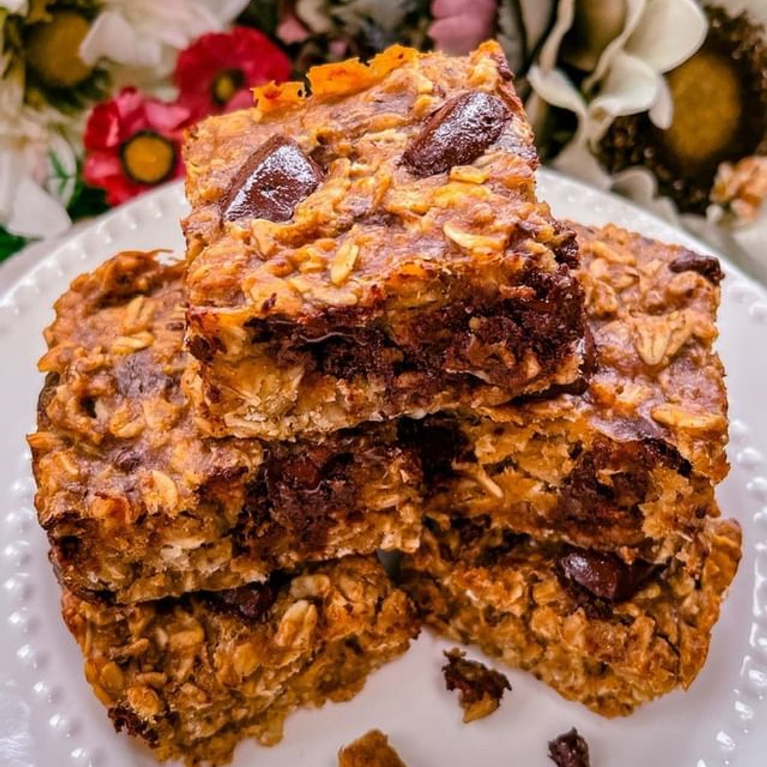Peanut Butter Banana Bars🍌🥜