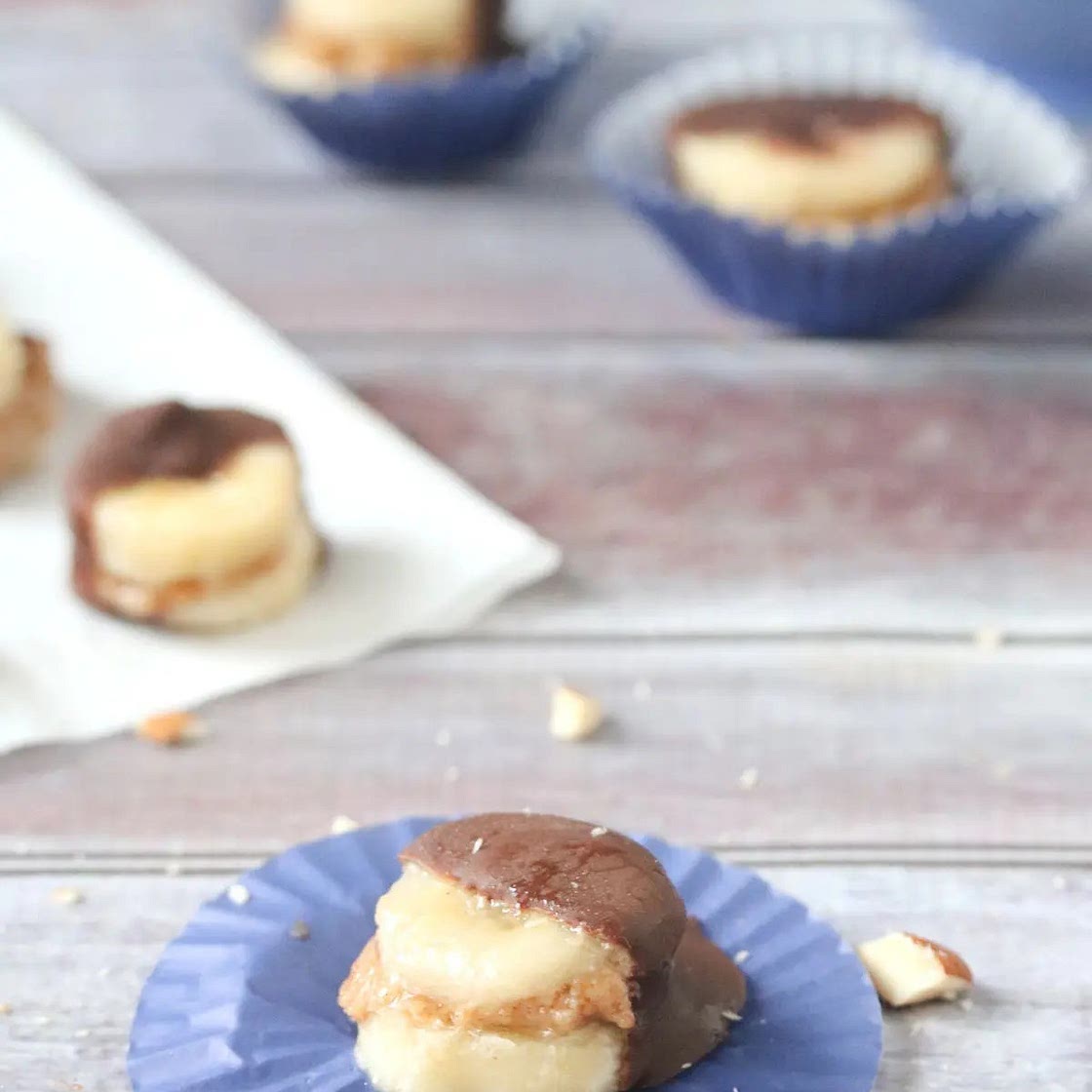 Frozen Chocolate Covered Bananas (no dairy!)