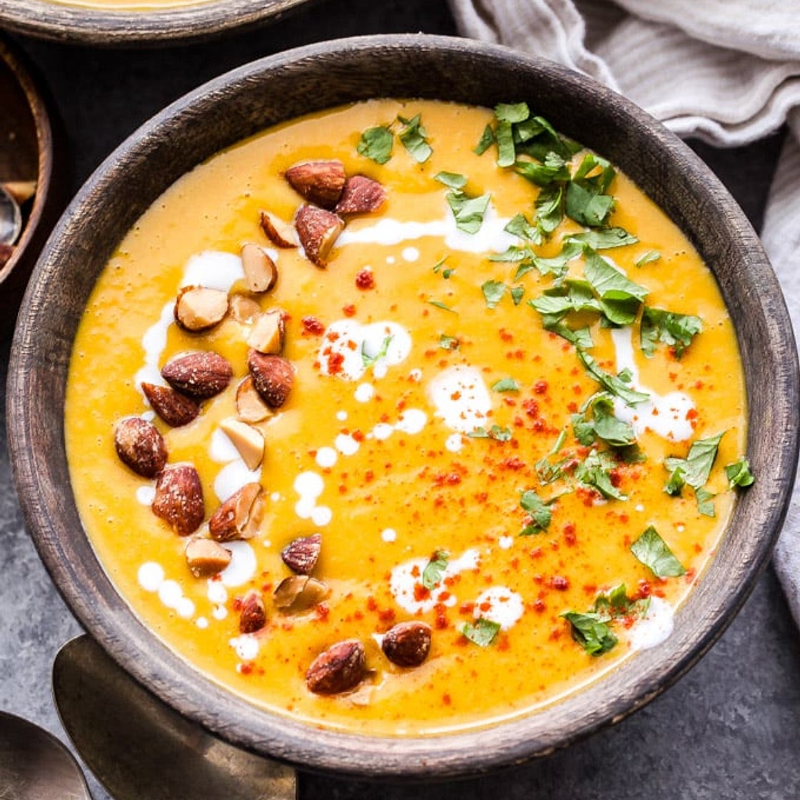 Creamy Red Lentil Butternut Squash Soup