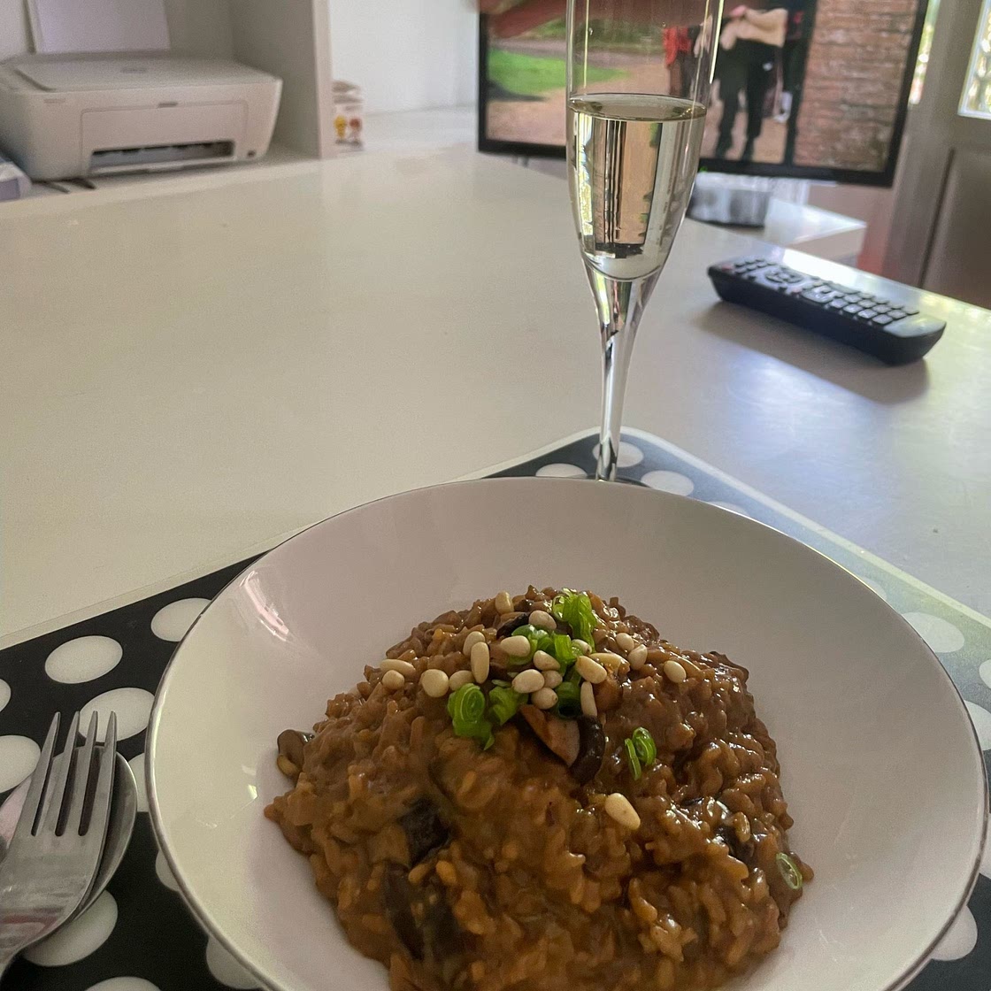 Caramelized Shiitake Mushroom Risotto