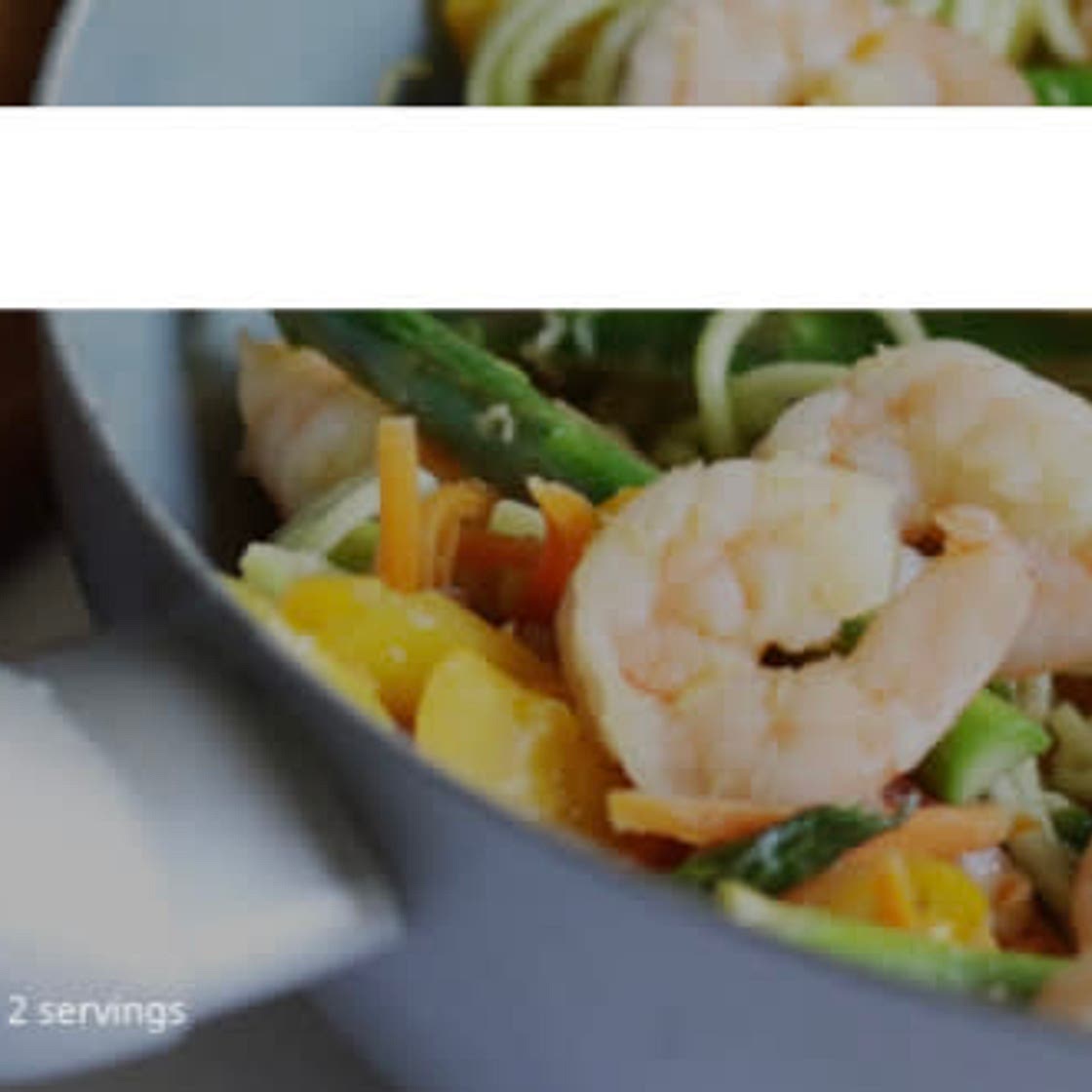 Prawn zoodles