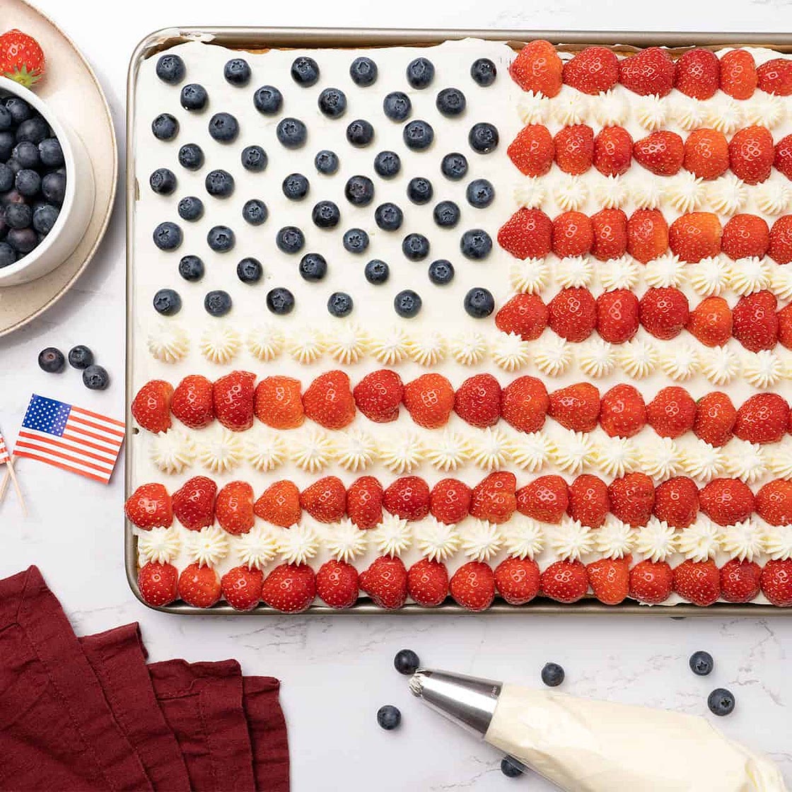 American Flag Cake