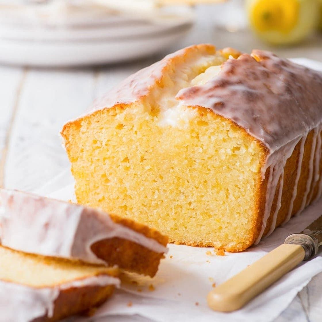 The Best Gluten Free Lemon Drizzle Cake