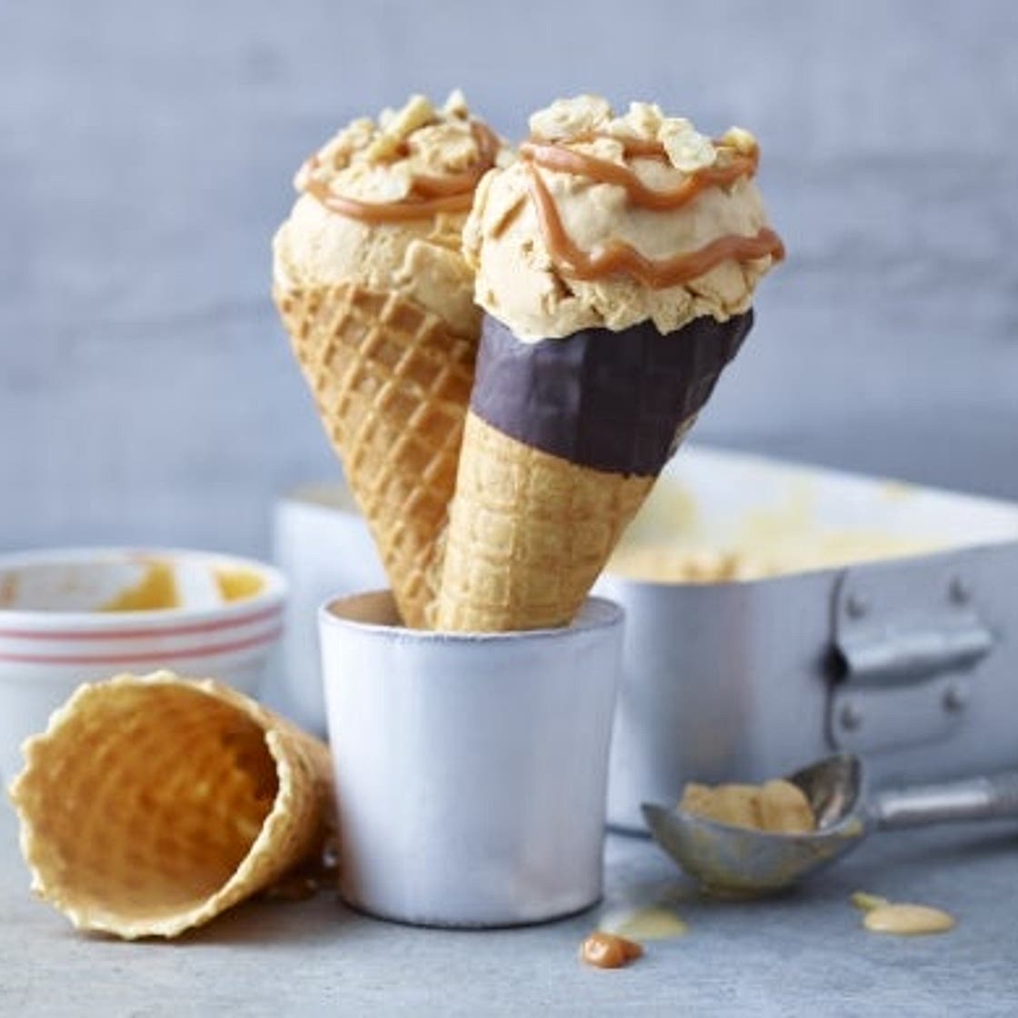 No Churn Salted Caramel Ice Cream