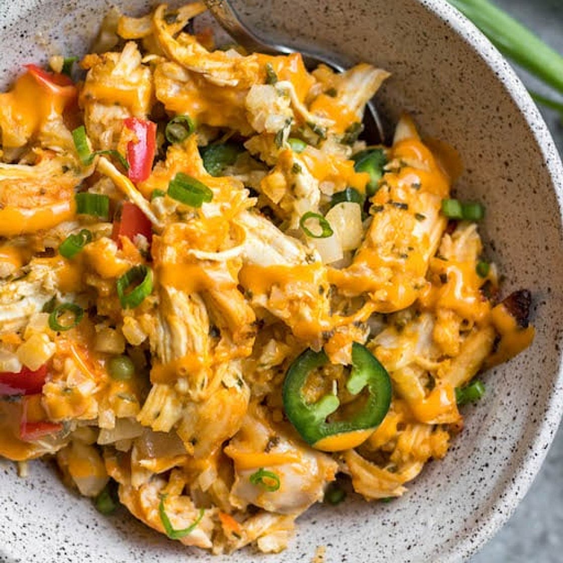 Jalapeño Buffalo Chicken Casserole: Whole30, Keto, Paleo, GF