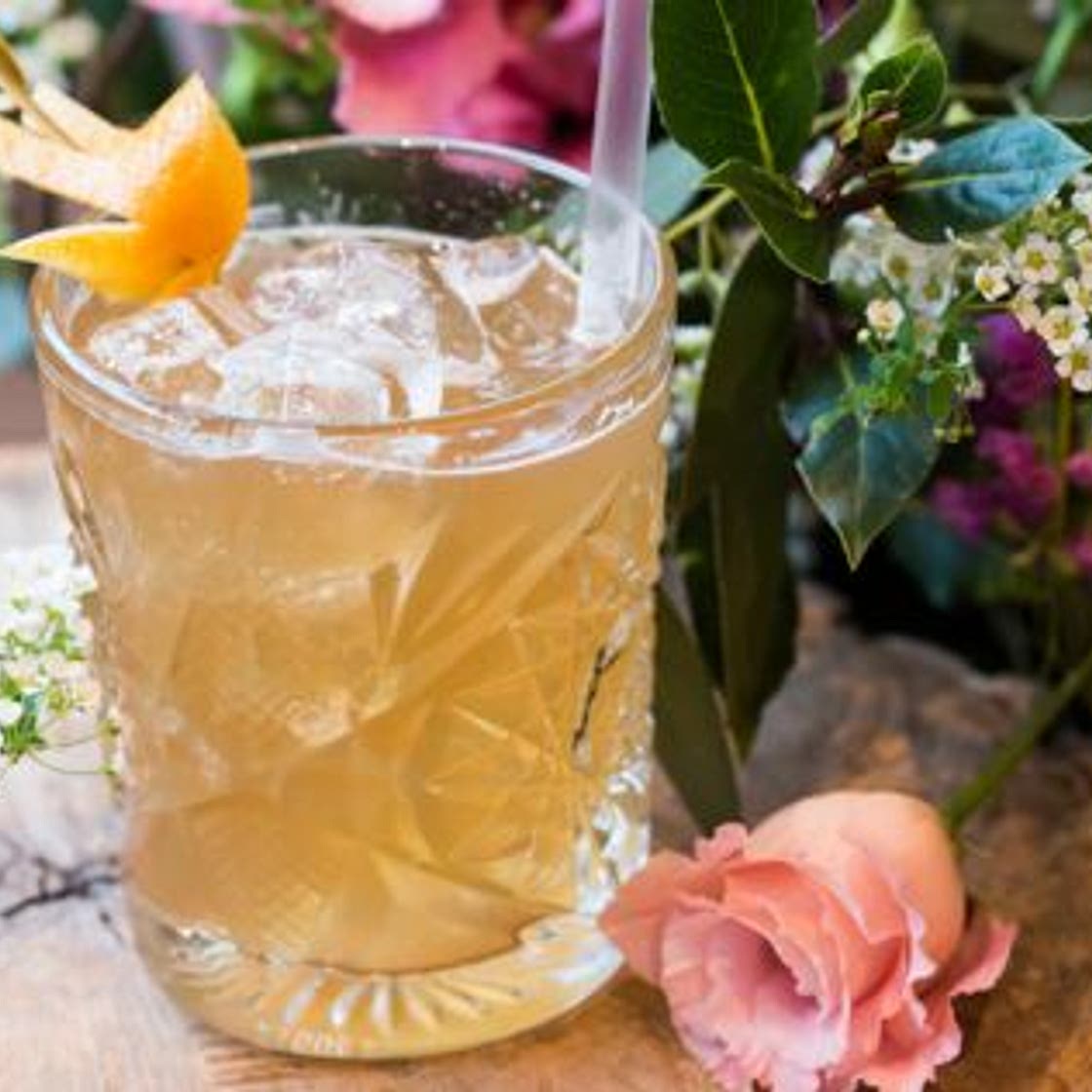 Cocktail thé pamplemousse et Cognac