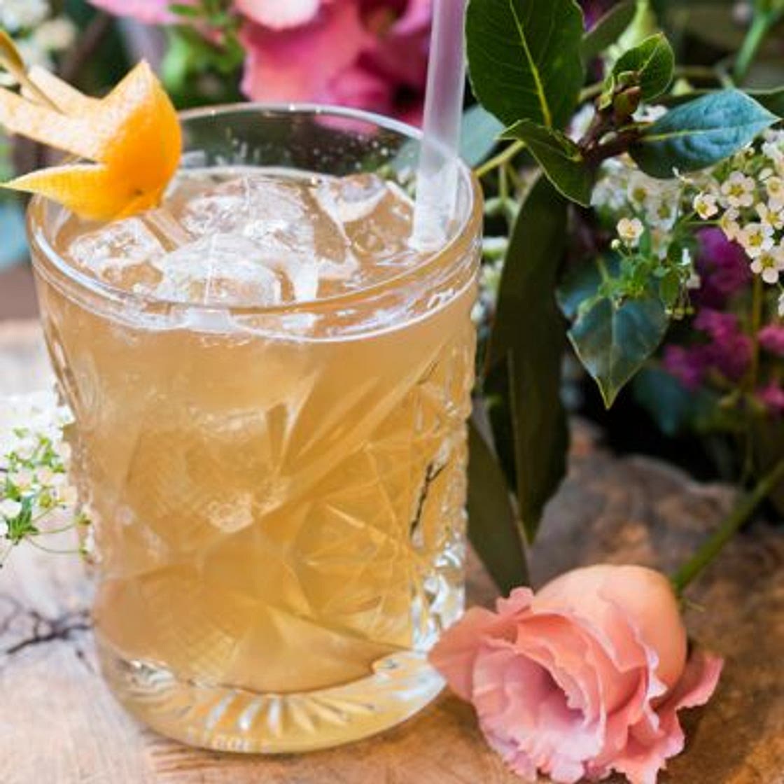 Cocktail thé pamplemousse et Cognac