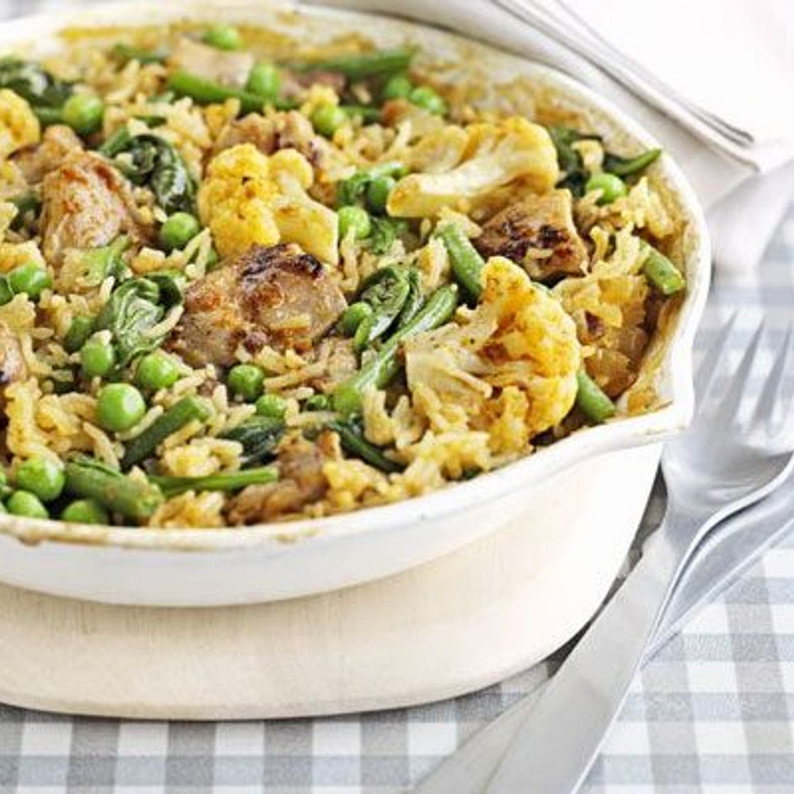 One-pot chicken pilaf