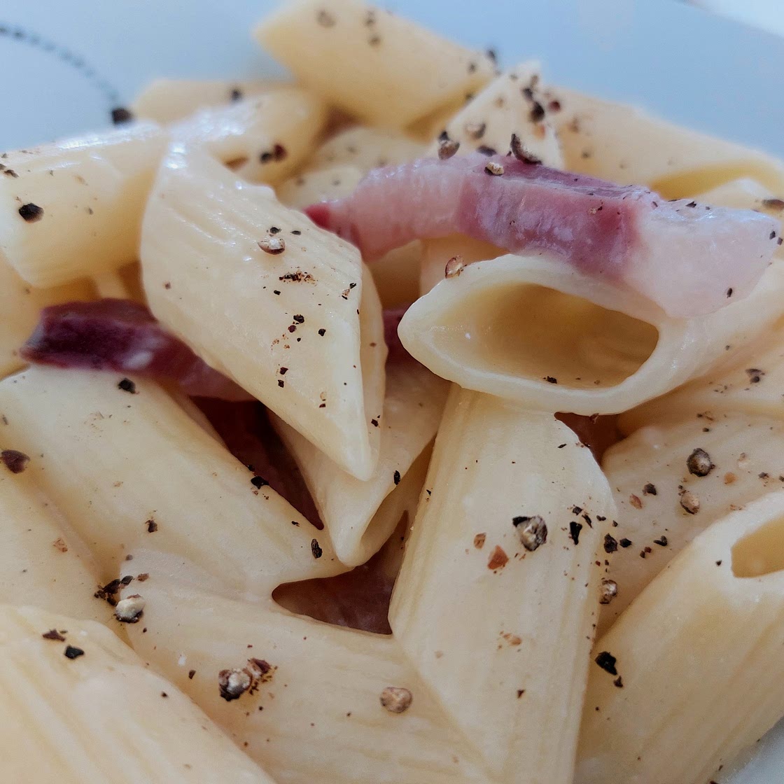 Pasta - pecorino, cheek lard and pepper