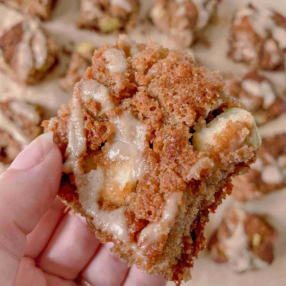 Apple Vegan Blondies