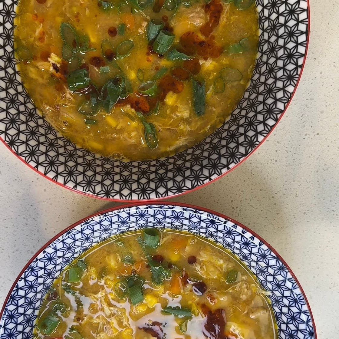 Easy chicken and corn soup