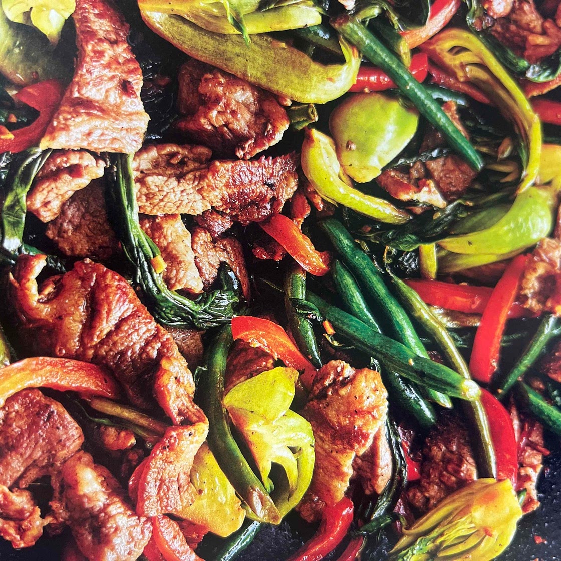 Crispy Pork Stir-Fry with Baby Bok Choy