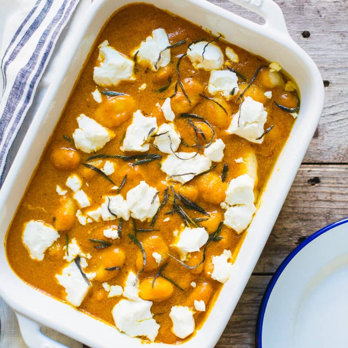 Baked Gnocchi with Pumpkin Sauce