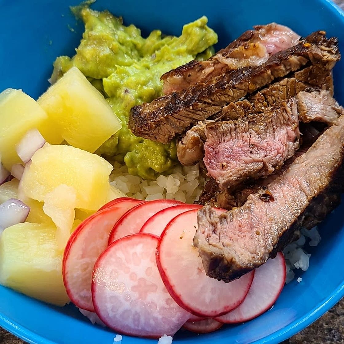 Steak Taco Bowls (Street Taco Inspired, Whole30, Paleo)
