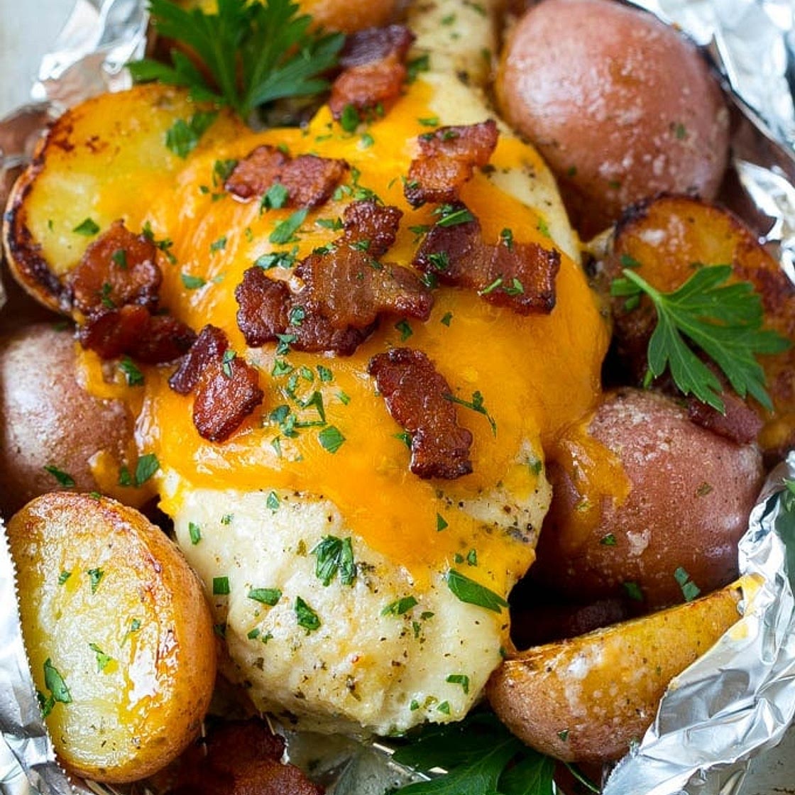 Bacon Ranch Chicken Foil Packets