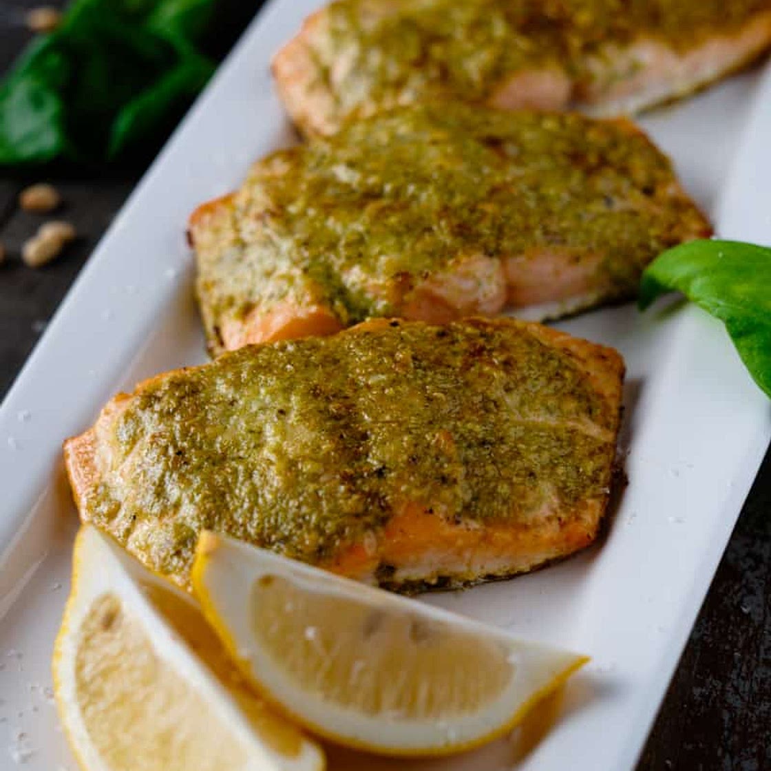 Pesto Butter Salmon