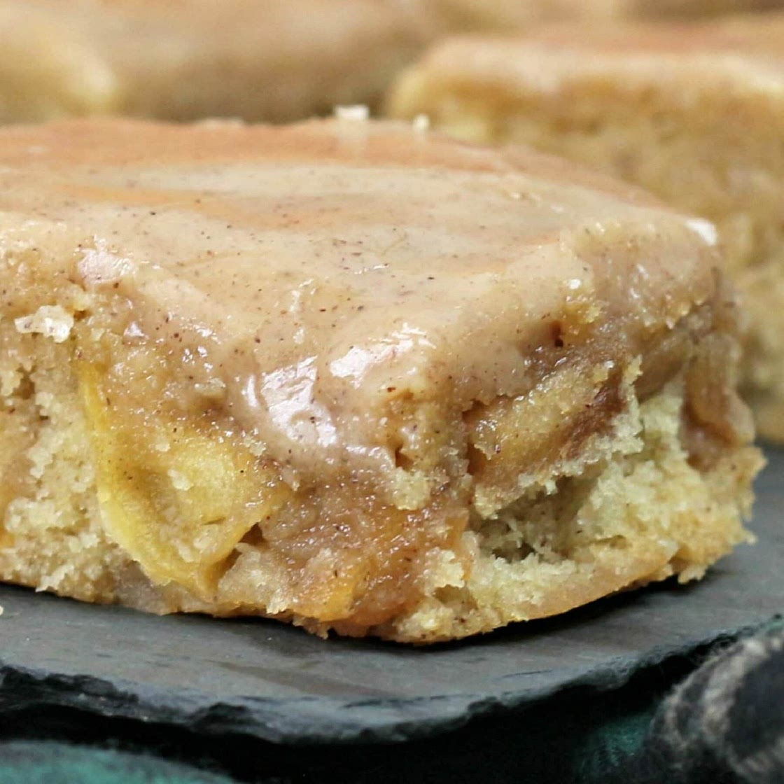 Apple Blondies with Maple Glaze