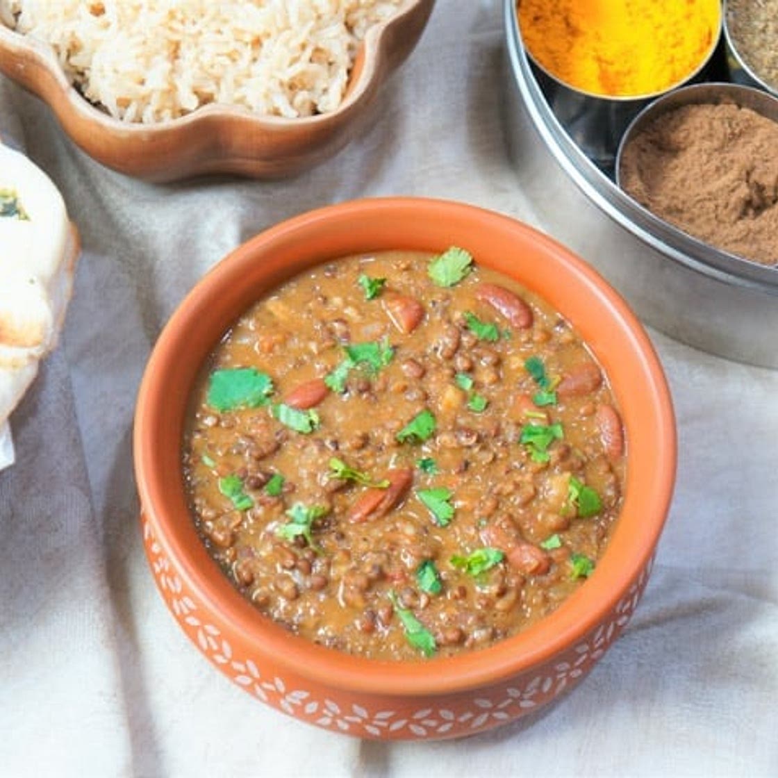 Instant Pot Dal Makhani (Madras Lentils with Brown Rice)