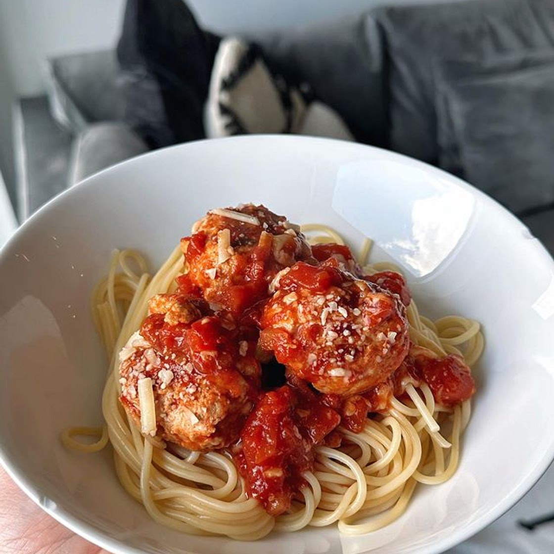 Turkey Meatballs with Spaghetti