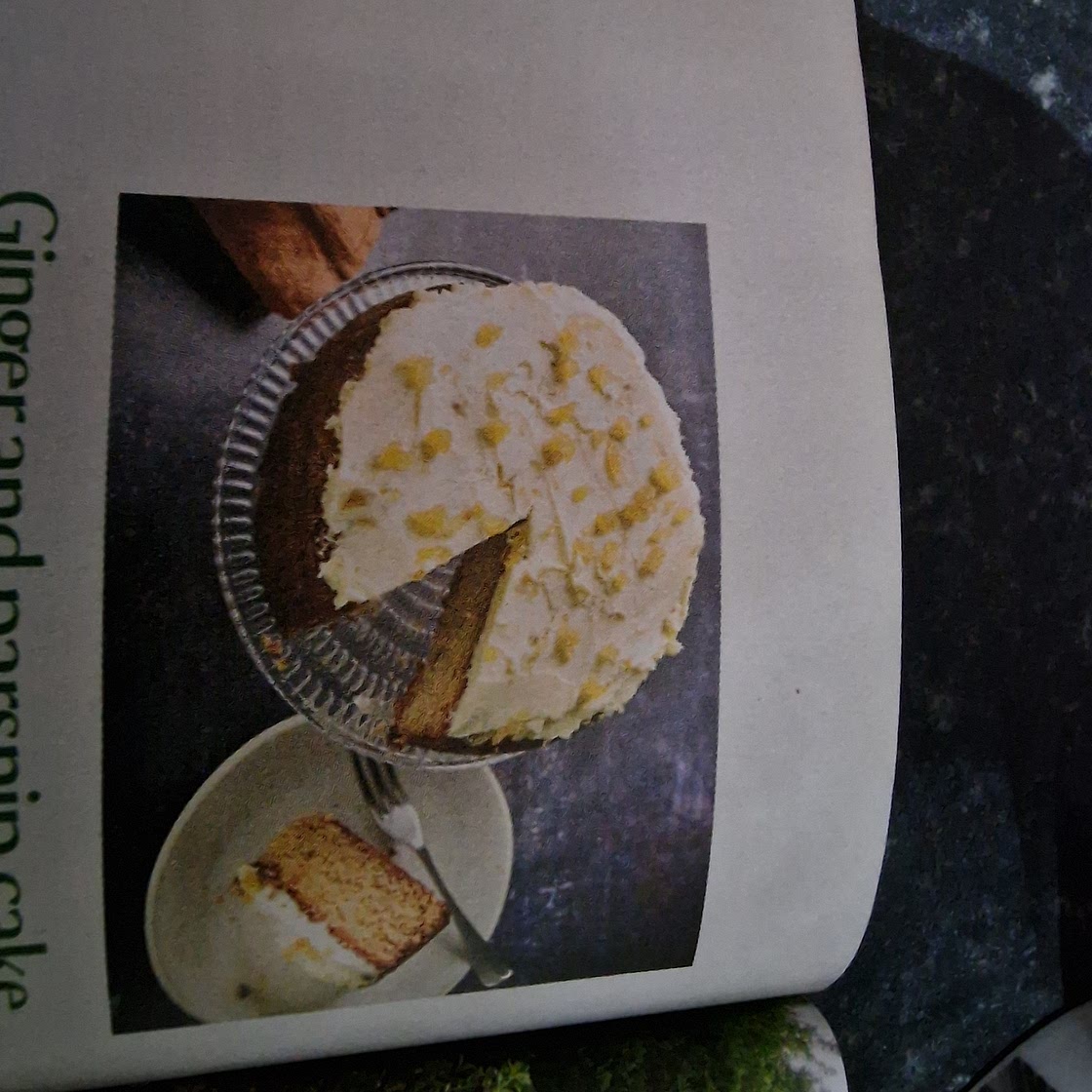 Ginger and parsnip cake