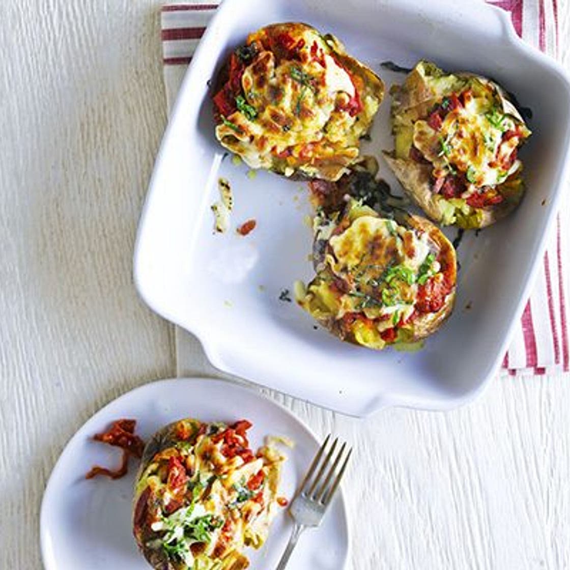 Pizza baked potato