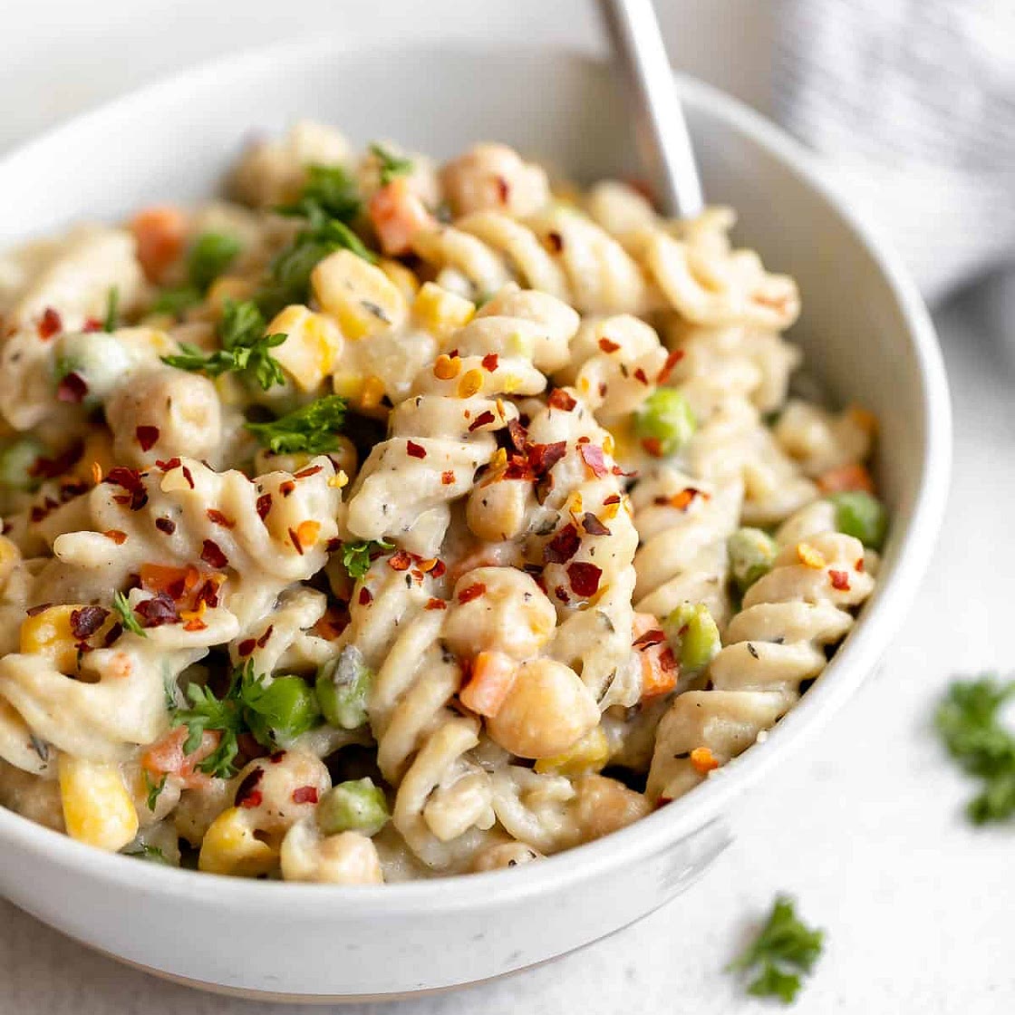 Vegan Chickpea Pot Pie Pasta