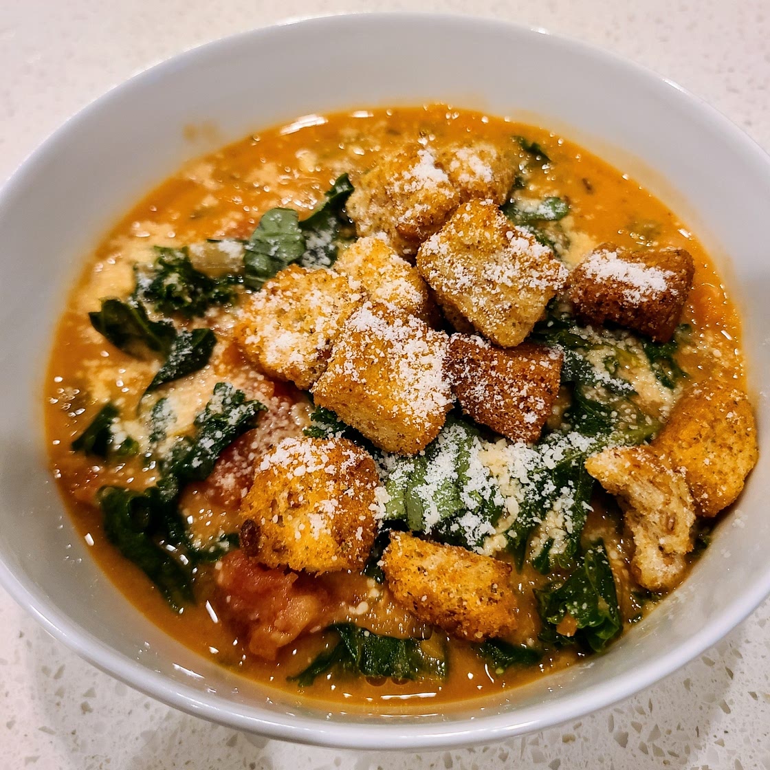 Creamy Tuscan White Bean & Kale Soup (1 Pot!), Reduced Sodium