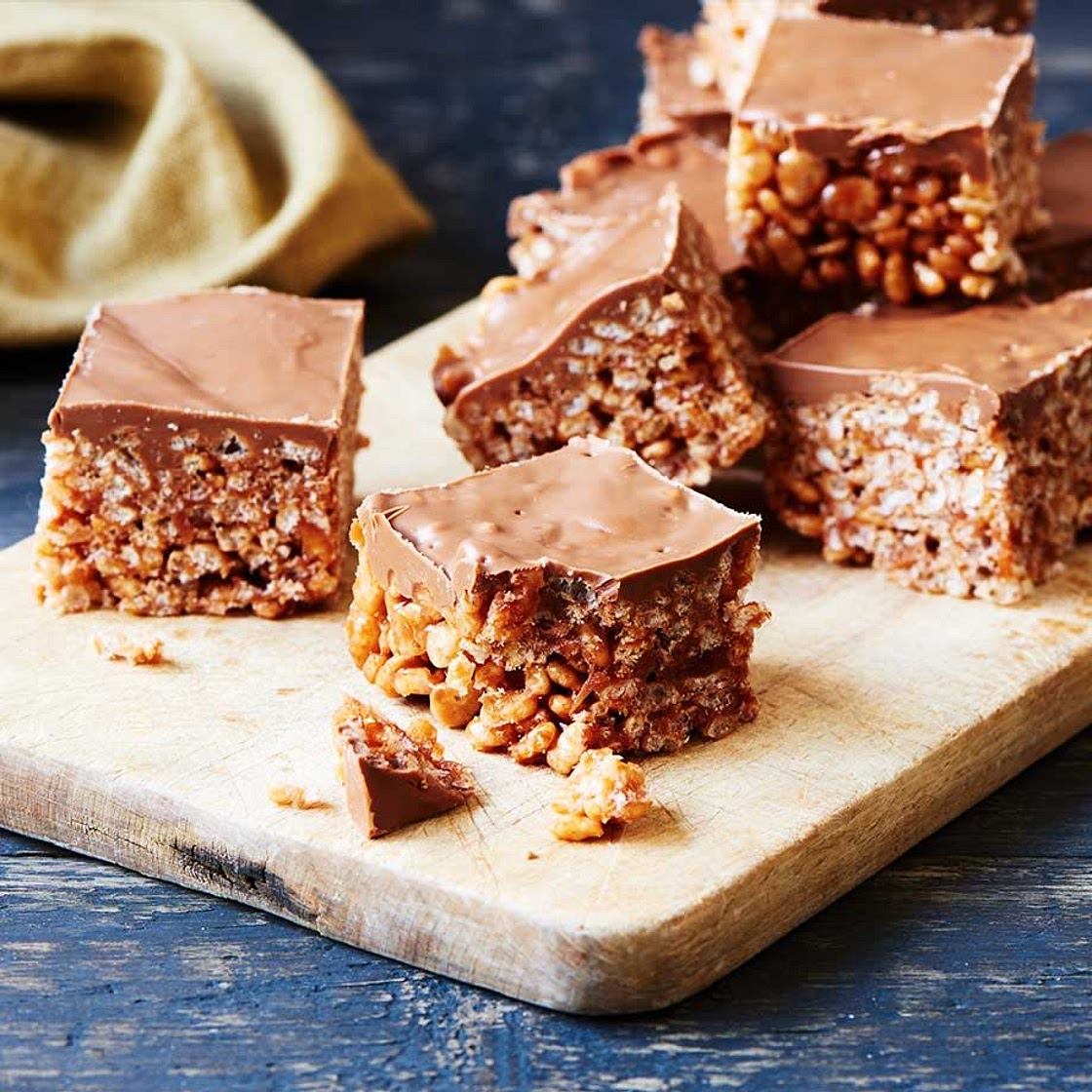 Chocolate rice crispy cakes