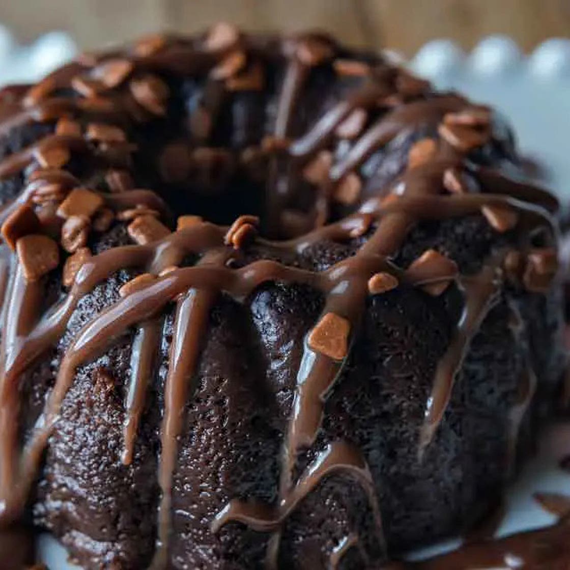Bizcocho de chocolate freidora de aire