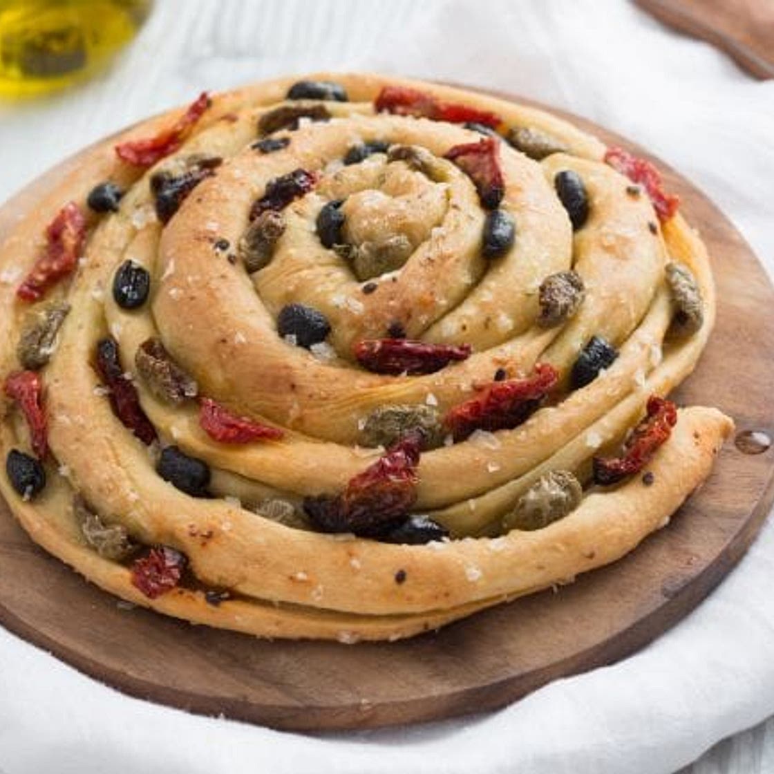 Focaccia arrotolata