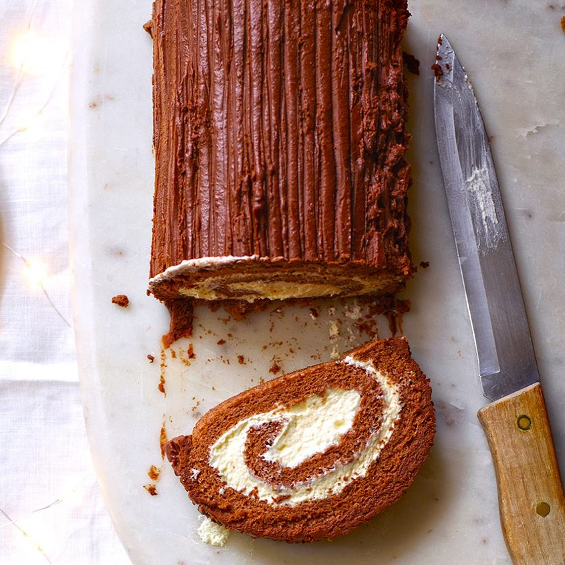 Vegan yule log