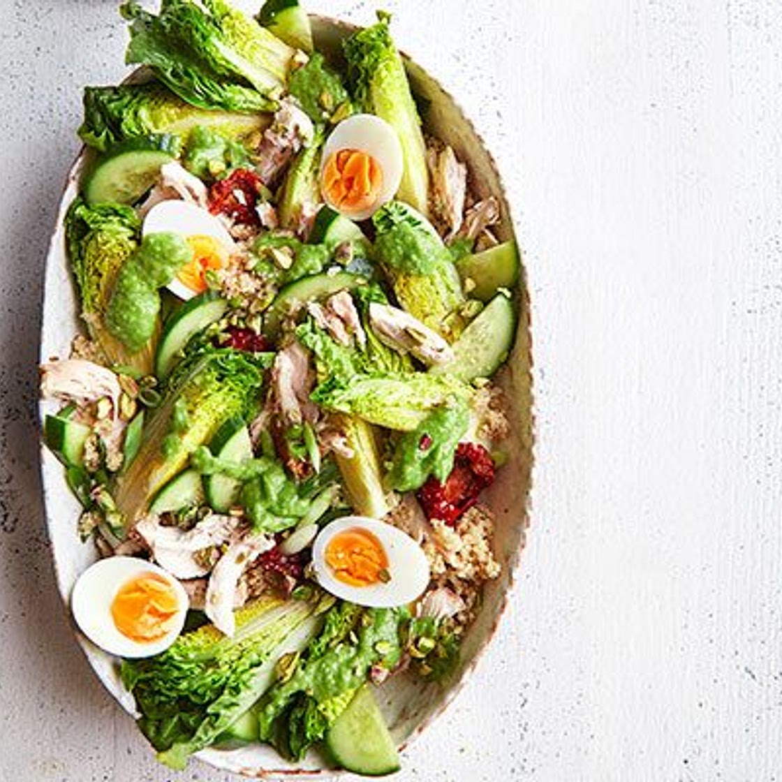 Green goddess chicken salad