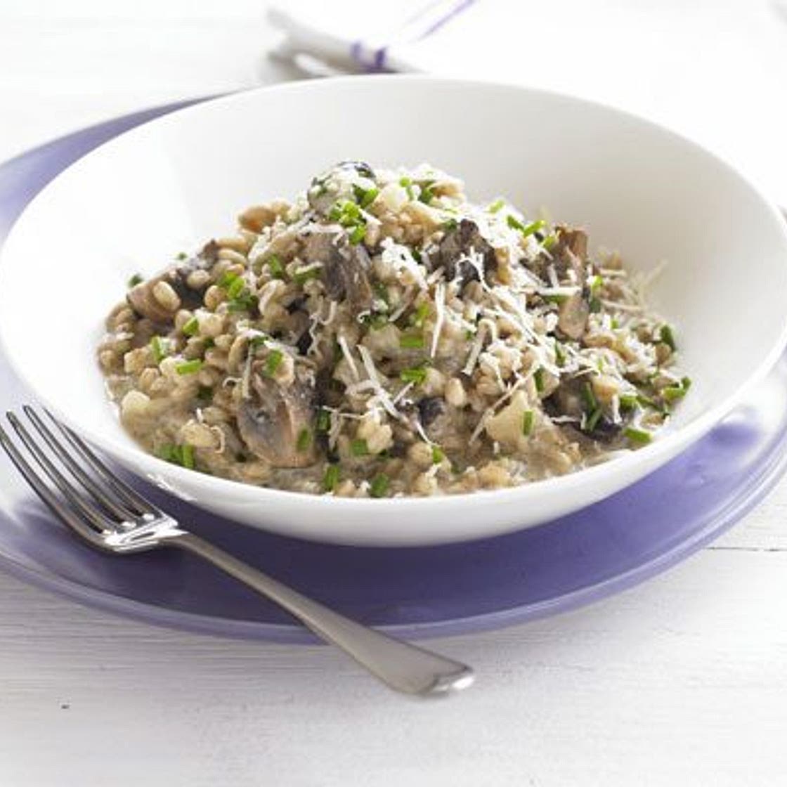 Spelt & wild mushroom risotto