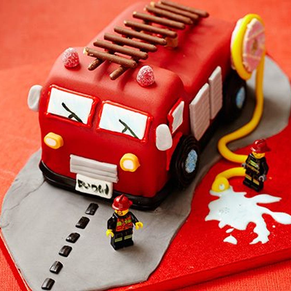 Fire engine cake