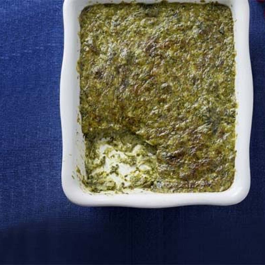 Spinach madeleine