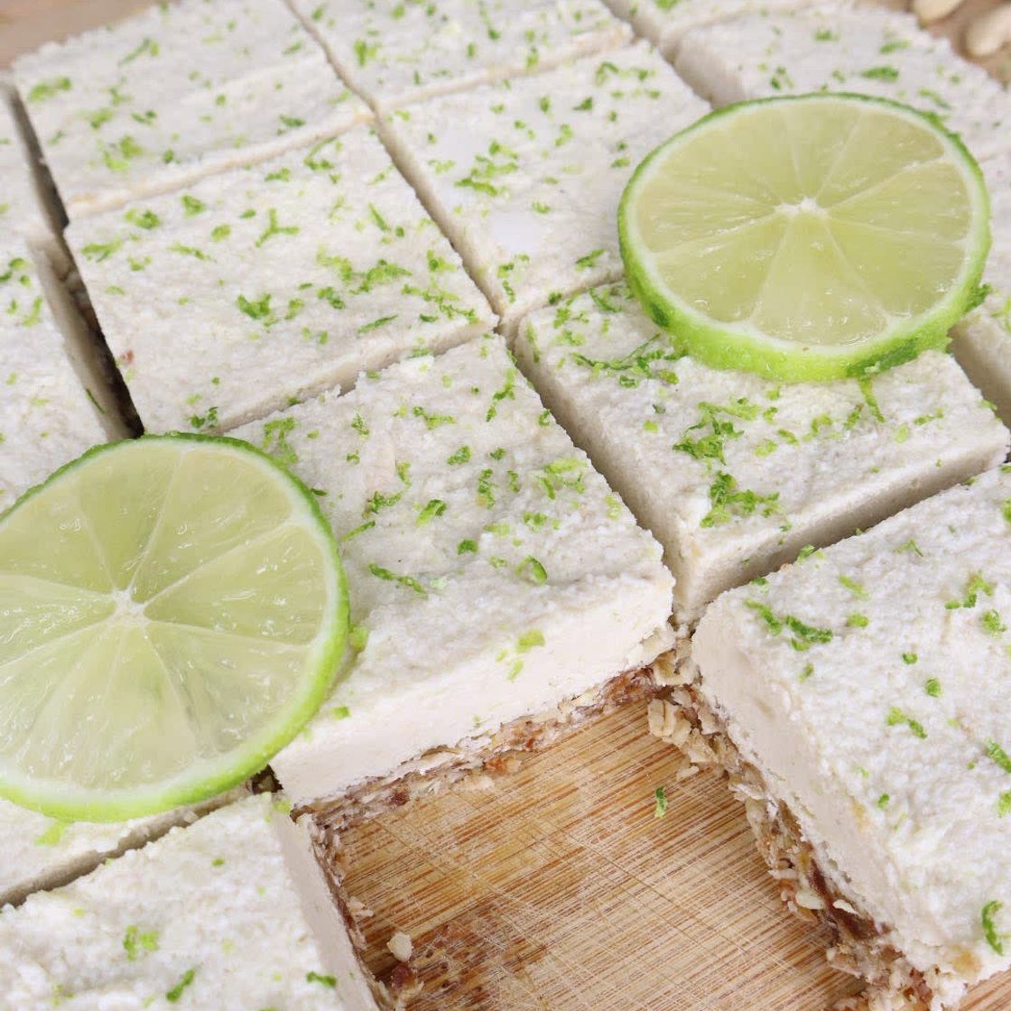 No Bake Healthy Key Lime Pie Bars