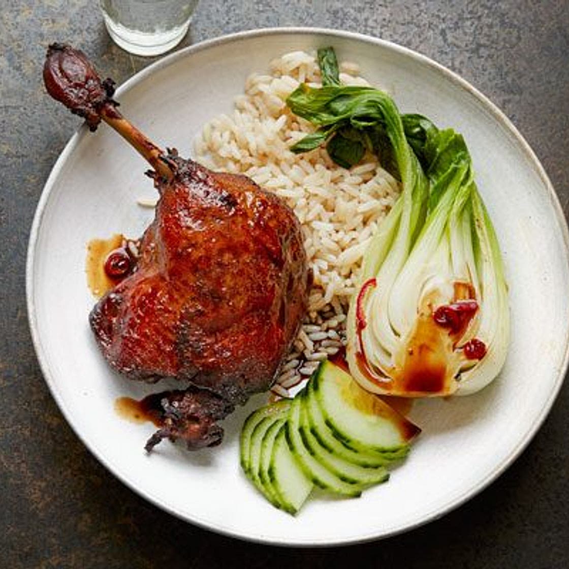 Twice-cooked sticky duck