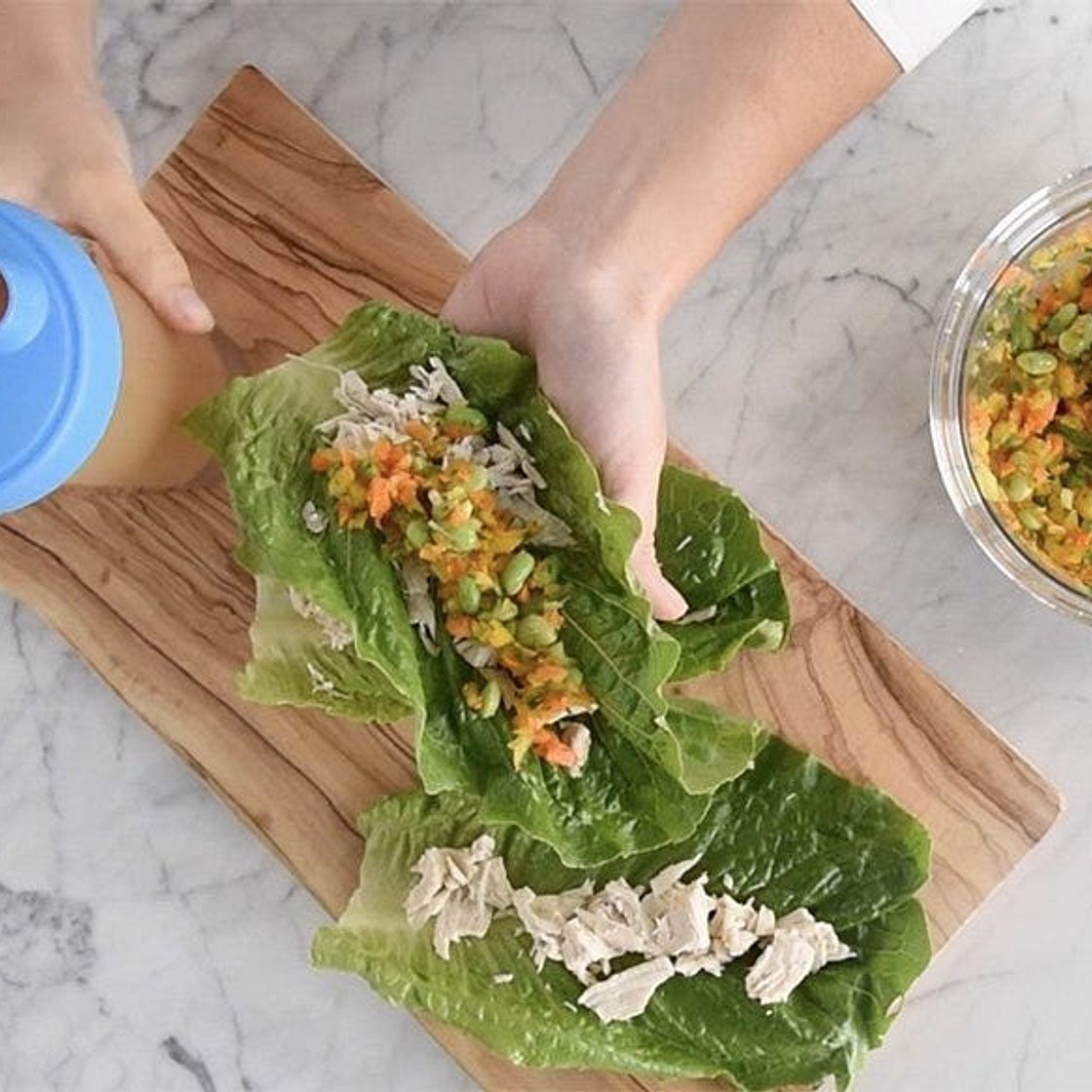 Lettuce Wraps W. Peanut Vinagrette