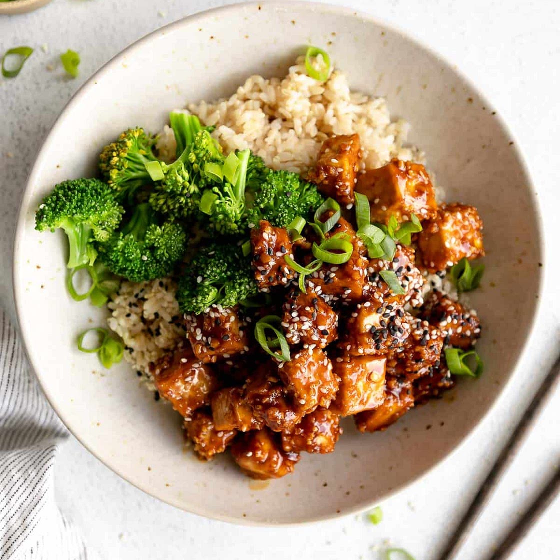 Garlic Sesame Tofu