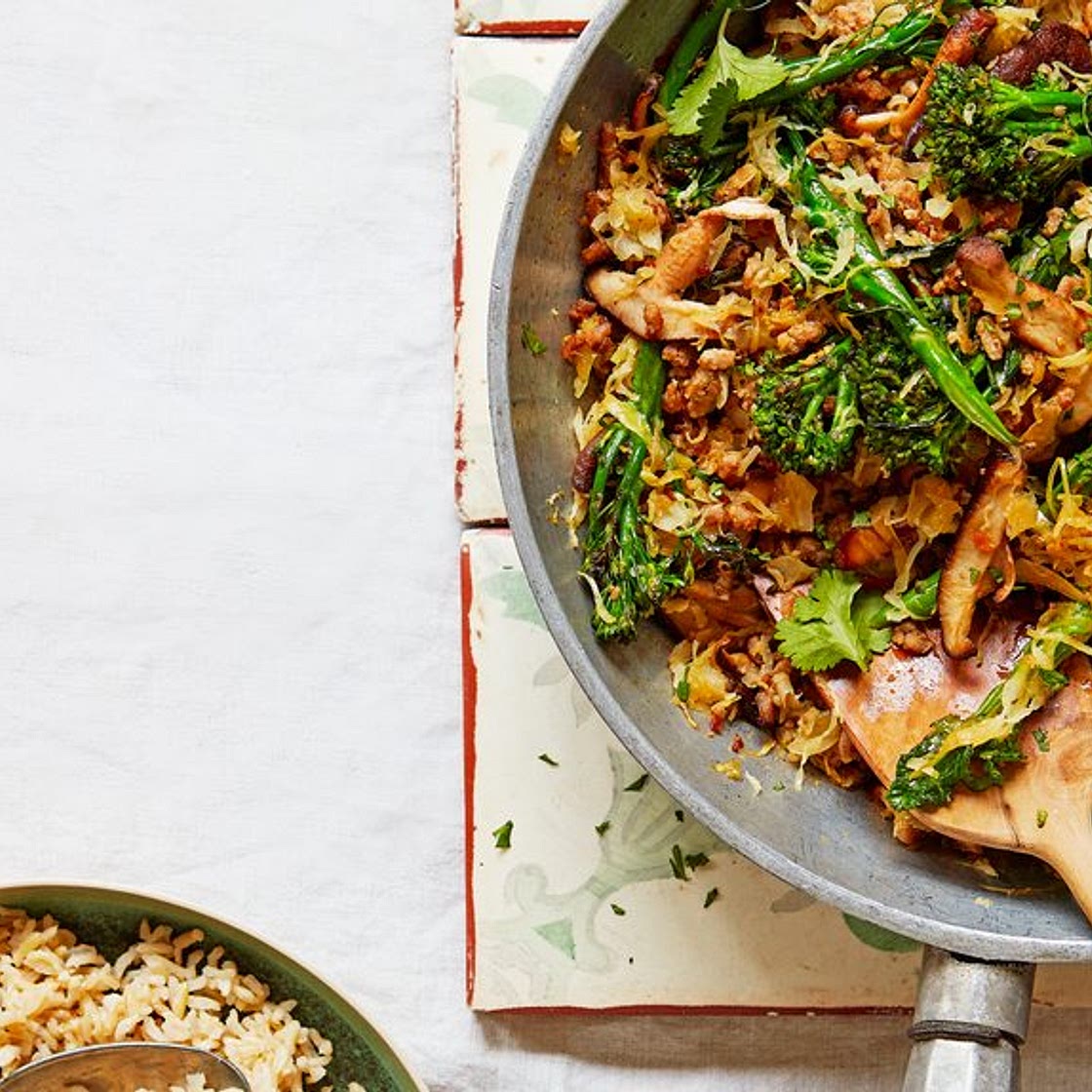 Healthy turkey stir-fry