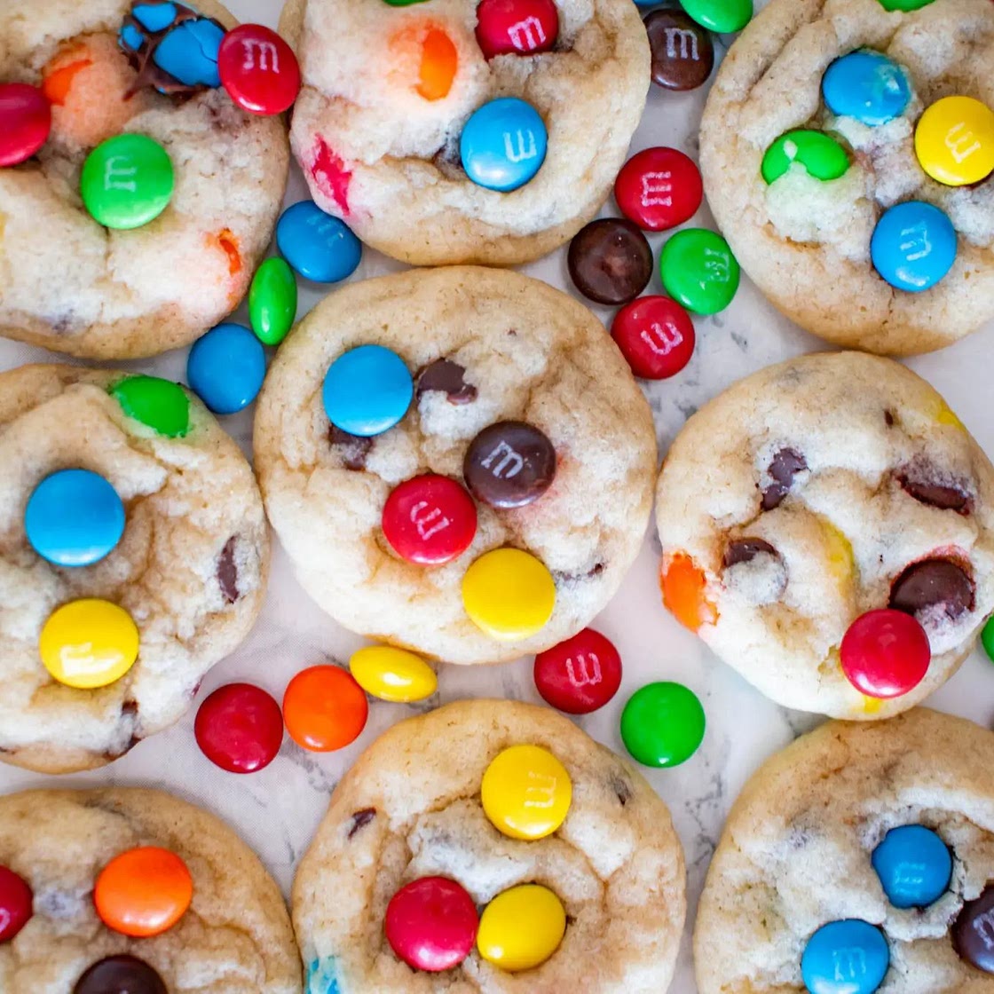 Mini M&M Cookies