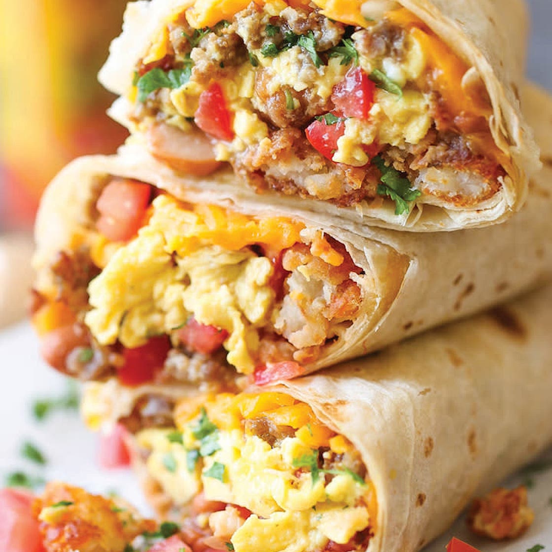 Freezer Breakfast Burritos