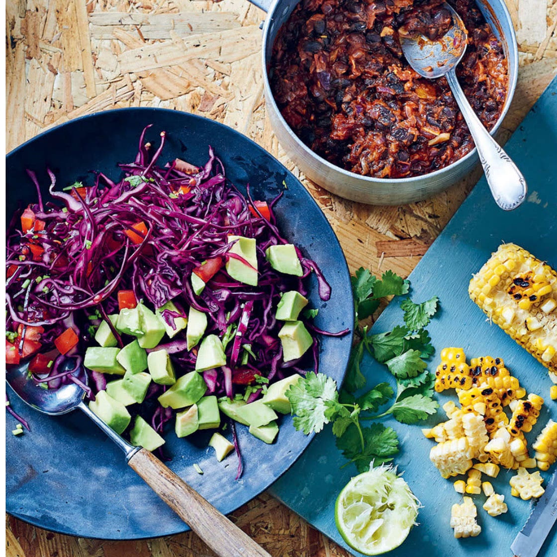 Mexican Black Bean Chilli Bowl 