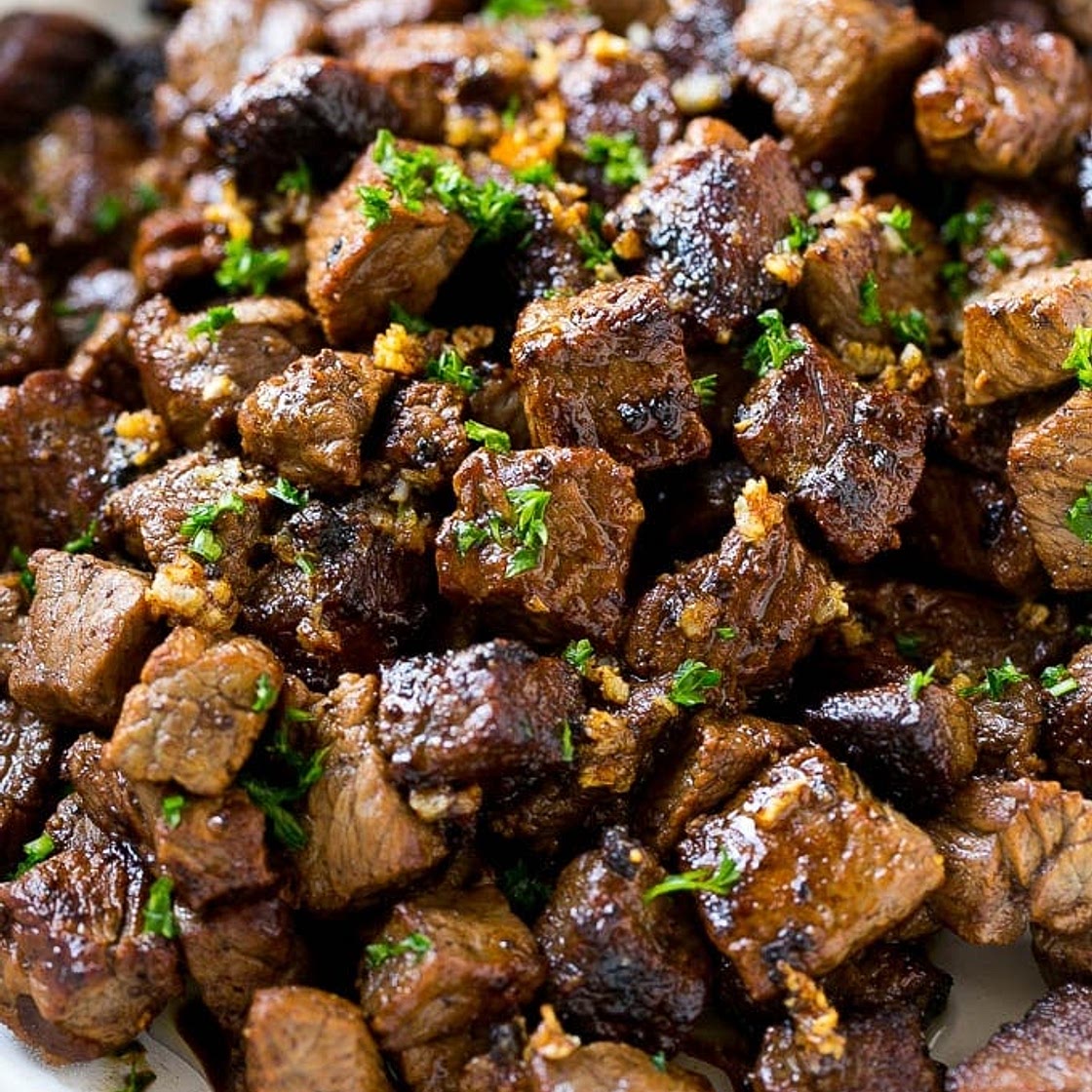 Steak Bites with Garlic Butter