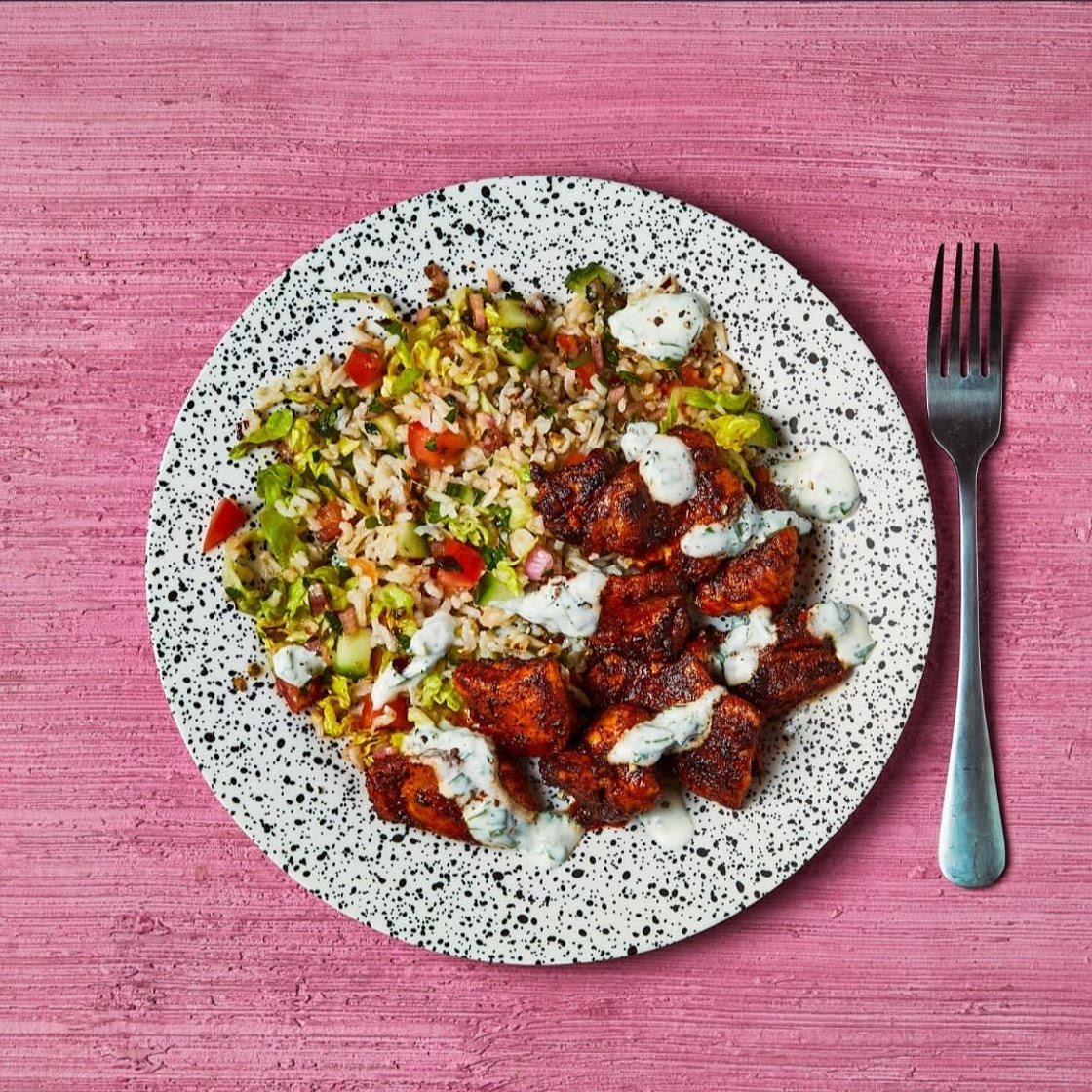 Spiced Chicken & Chimichuri-style Rice