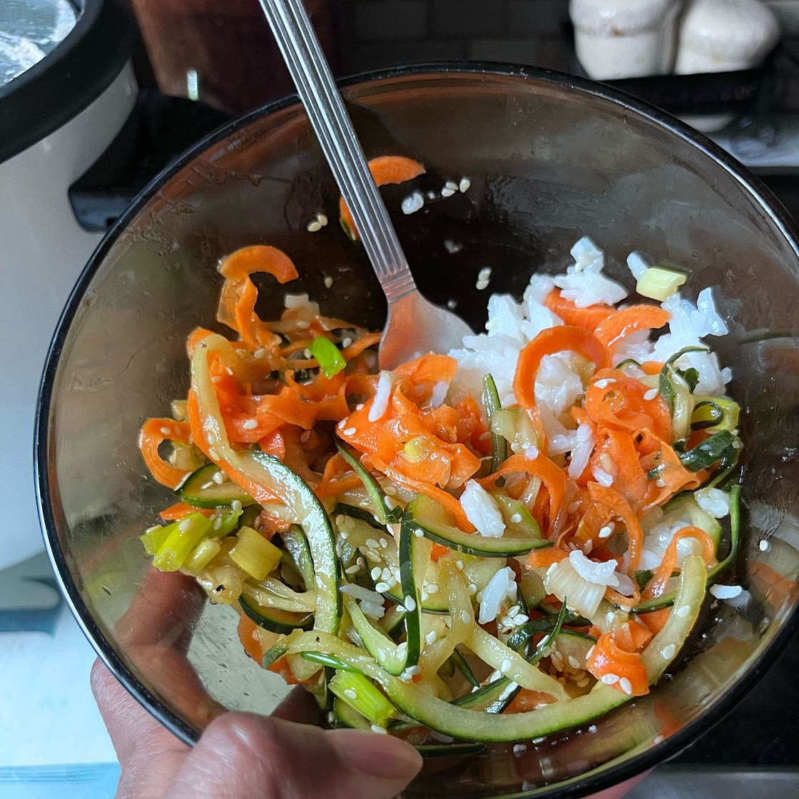 Asian Cucumber "Noodle" Salad