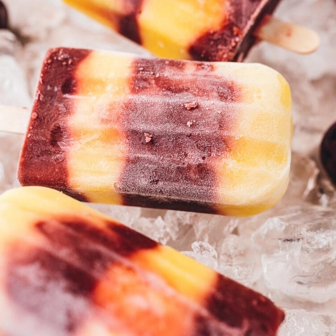 Cherry Mango Popsicles